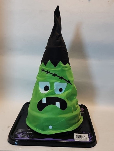 Halloween Light Up Green Safety Cone Collapseable 12 INCH NWT h21 - Darktower Media