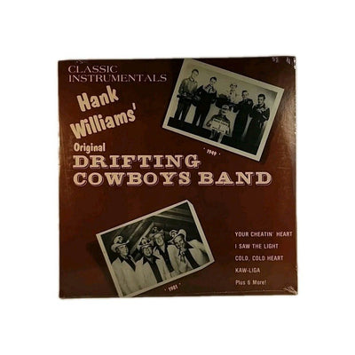 Hank Williams Original Drifting Cowboys Band instrumentals vinyl LP NEW 1981 r38