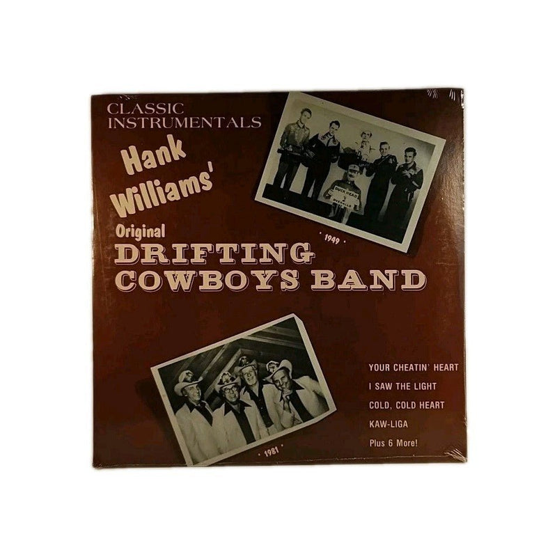 Hank Williams Original Drifting Cowboys Band instrumentals vinyl LP NEW 1981 r38 - Darktower Media
