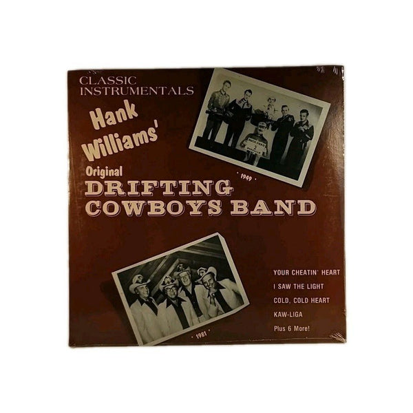 Hank Williams Original Drifting Cowboys Band instrumentals vinyl LP NEW 1981 r38 - Darktower Media