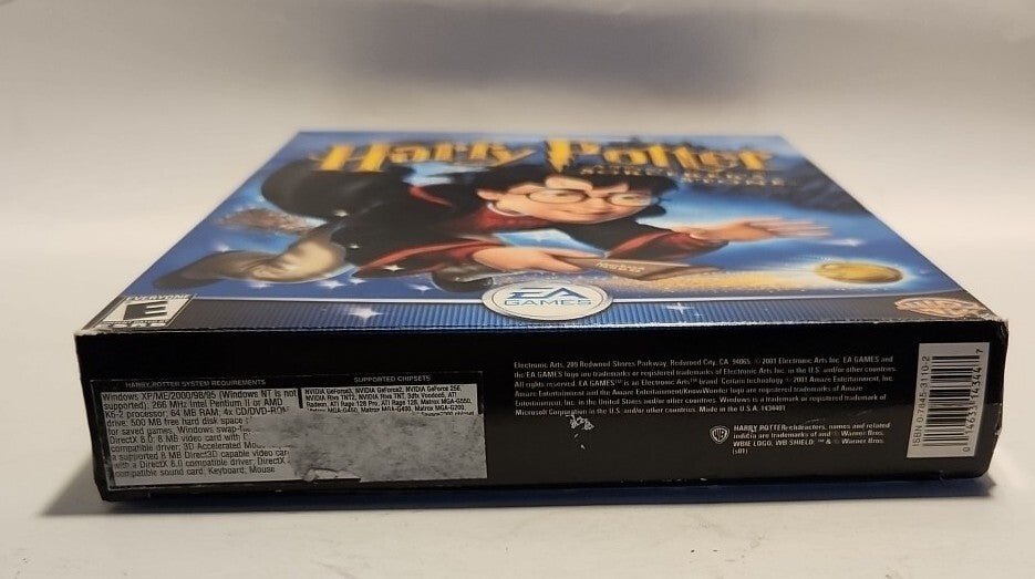 Harry Potter And The Sorcerer's Stone (PC CD - ROM, 2001) Game Big Box EUC NO CARD - Darktower Media