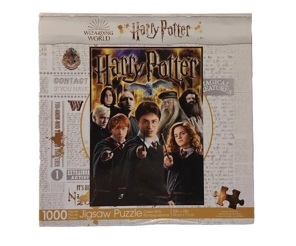 Harry Potter Cast Collage 1000 Piece Jigsaw Puzzle 20 x 28 Aquarius New Sealed - Darktower Media