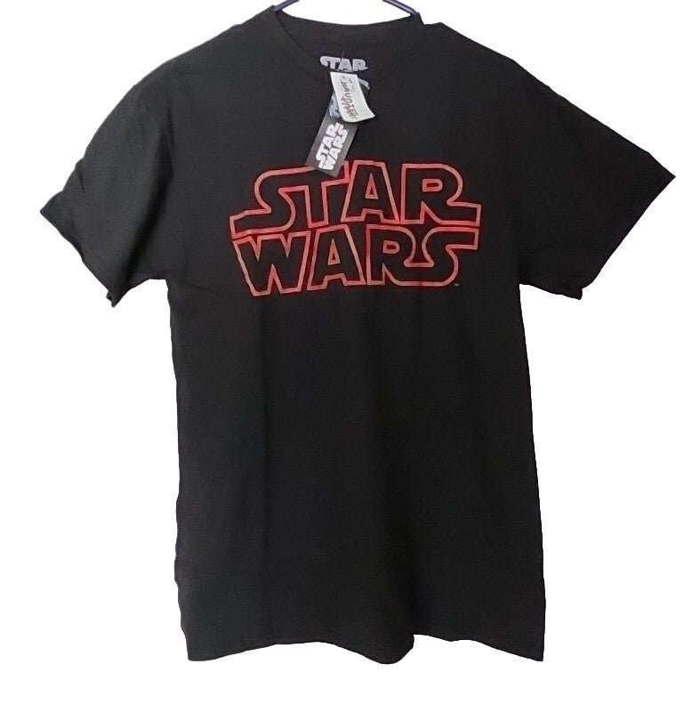 Haunted Flower Star Wars Red Logo Men's T-Shirt Black - Small - Darktower Media
