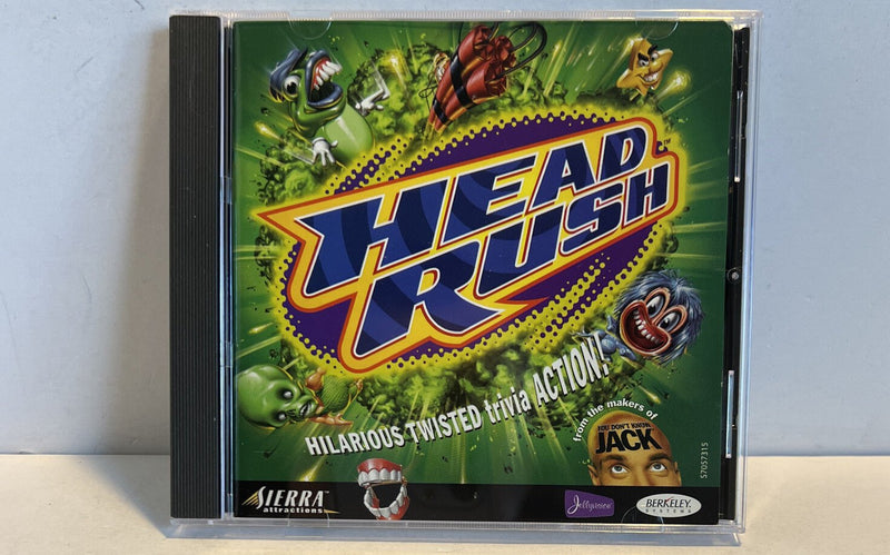 Head Rush PC MAC CD - ROM by You Don't Know Jack 1998 Sierra Win 95/98 - Darktower Media
