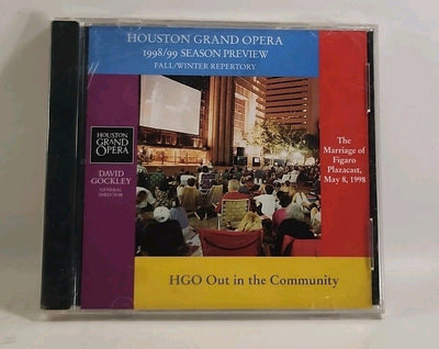 Houston Grand Opera 1998/99 Fall/Winter Preview CD OOP Marriage Of Figaro w14103