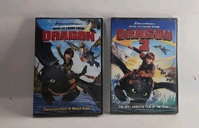 How To Train Your Dragon 1 &2 (DVD Bundle Widescreen) NEW Sealed USA 5266