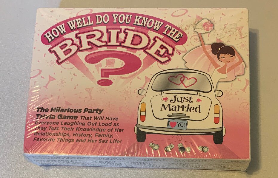 How Well Do You Know The Bride Trivia Game, Adult Bachelorette Party Play, New - Darktower Media