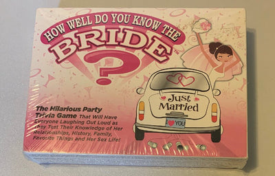 How Well Do You Know The Bride Trivia Game, Adult Bachelorette Party Play, New
