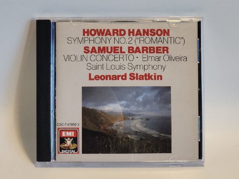 Howard Hanson: Symphony No. 2; Samuel Barber: Violin Concerto (CD, 1990 EMI USA) - Darktower Media