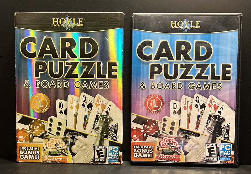 Hoyle Card Puzzle & Board Games DVD - Rom PC Mac Game Windows XP OS - X Near Mint - Darktower Media