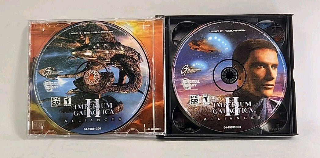 IMPERIUM GALACTICA 2 ALLIANCE 4 DISC PC CD ROM GAME NM 2000 w1 4369 - Darktower Media