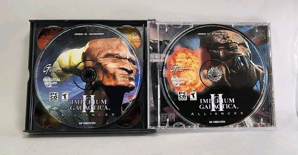 IMPERIUM GALACTICA 2 ALLIANCE 4 DISC PC CD ROM GAME NM 2000 w1 4369 - Darktower Media
