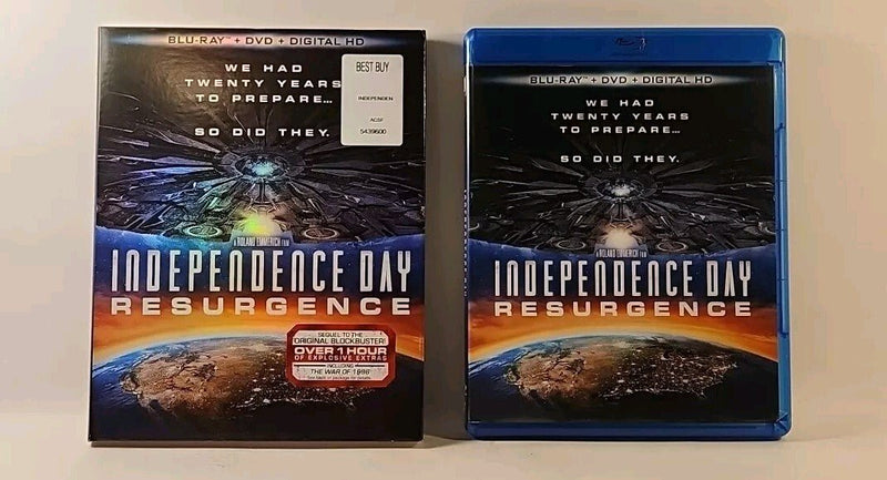 Independence Day: Resurgence (Blu - ray, 2016) with Slip. Fox USA NO Code r1s3 399 - Darktower Media