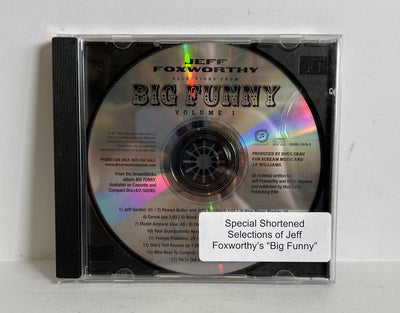 JEFF FOXWORTHY Big Funny Selections Vol 1 RARE PROMO CD 2000 Scratch free