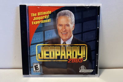 Jeopardy 2003 PC Game Windows 98 Alex Trebek Computer Game NM