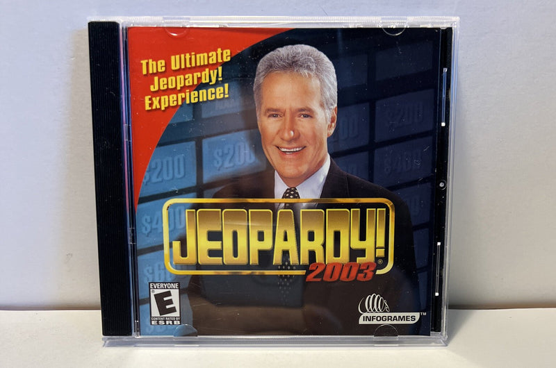 Jeopardy 2003 PC Game Windows 98 Alex Trebek Computer Game NM - Darktower Media