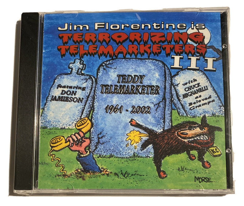 Jim Florentine CD Vol 3 III Prank Calls Terrorizing Telemarketers New Sealed - Darktower Media