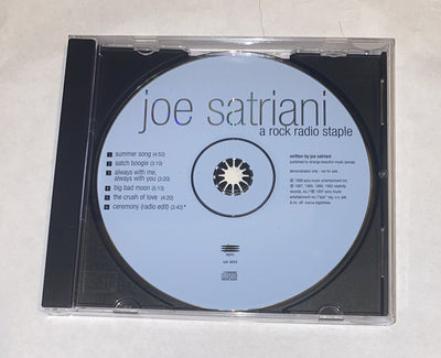 JOE SATRIANI - A Rock Radio Staple - 6 Track PROMO CD Rare
