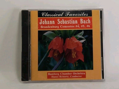 Johann Sebastion Bach: Brandenburg Concerto #4, #5 & #6 (CD) Reinartz 1992 4645