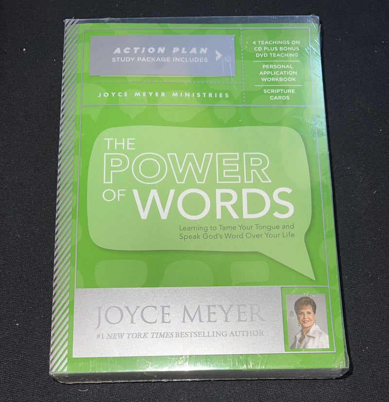 Joyce Meyer The Power Of Words Action Plan Study Package Religious 4 Cd, DVD NEW - Darktower Media