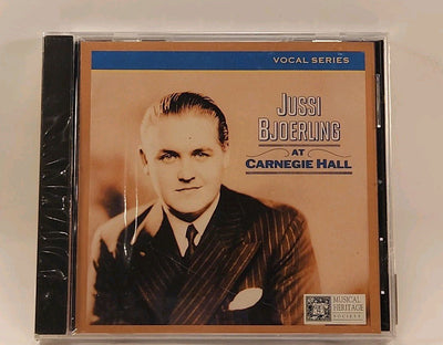 Jussi Bjoerling At Carnegie Hall CD RCA 1990 USA w1s1 1252