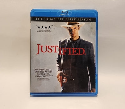 Justified: The Complete First Season (Blu-ray, 2010) 3 DVD Set Sony USA w1s32246