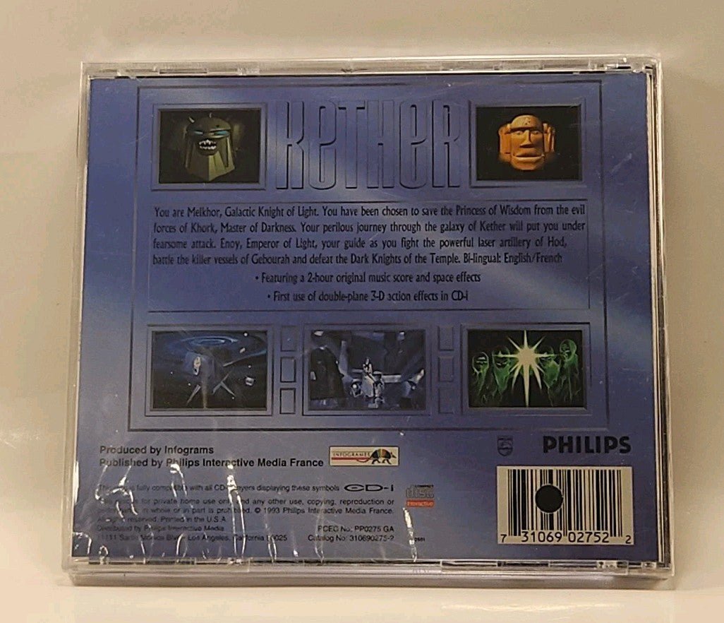 Kether (Philips CD - i, 1993) New Sealed Hole punched UPC w1s2 - Darktower Media