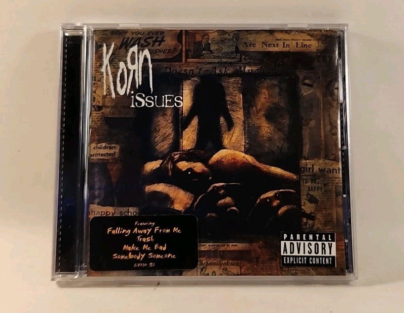 Korn Issues [Vince Queau Cover Variant] CD, 1999 RARE NM HYPE Epic USA w1 3890 - Darktower Media