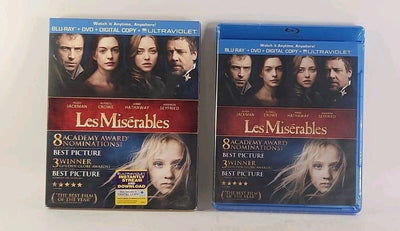 Les Miserables Blu-ray DVD Digital Copy 2013 2-Disc Set w/ Slipcover USA w14254