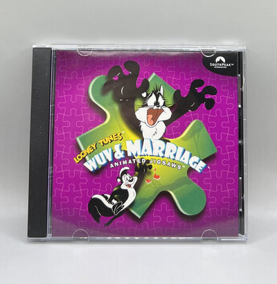 Looney Tunes Wuv and Marriage PC Puzzle Game 1998 South Peak Interactive NM
