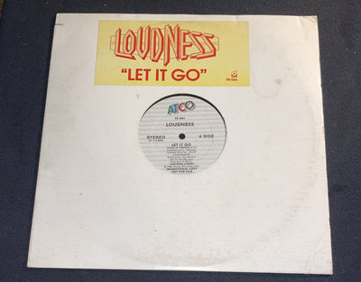 Loudness Let It Go 1986 PROMO 884 ATCO Vintage Vinyl Metal Record Vg / Nm Notch