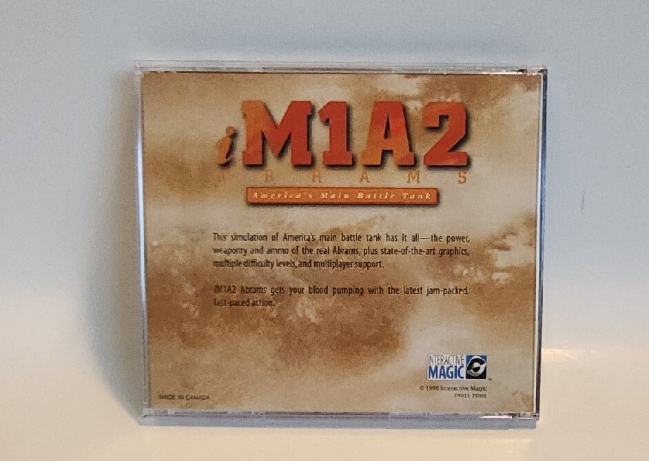M1A2 Abrams Americas Main Battle Tank PC CD - ROM Game 1996 Win 95 - Darktower Media
