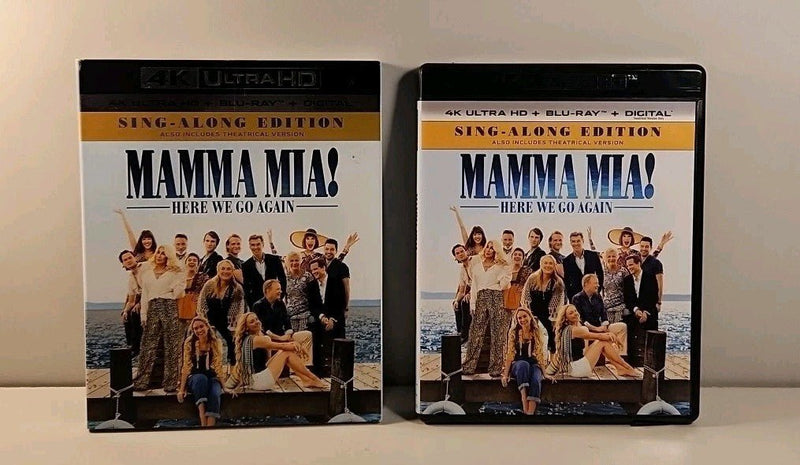 Mamma Mia Here We Go Again (4k Ultra HD/Blu - ray/Digital) w/slipcover USA ws32213 - Darktower Media