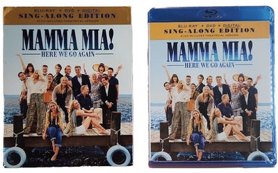Mamma Mia!: Here We Go Again (Blu-ray, 2018) With Slipcover Universal USA