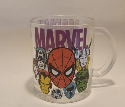 Marvel Transparent Clear Glass Coffee Mug Cup 20 oz