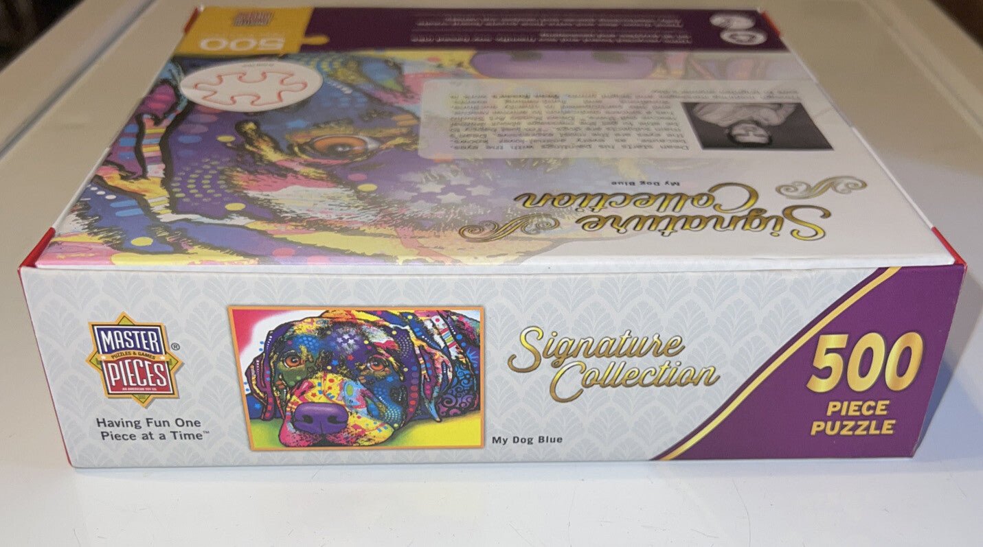 MasterPIeces Dean Russo My Dog Blue 500 Piece Puzzle Signature Collection New - Darktower Media