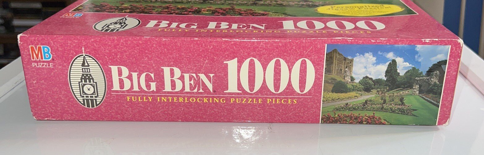 MB Big Ben Gilford Surrey England 1000 Piece Puzzle 1998 - Darktower Media