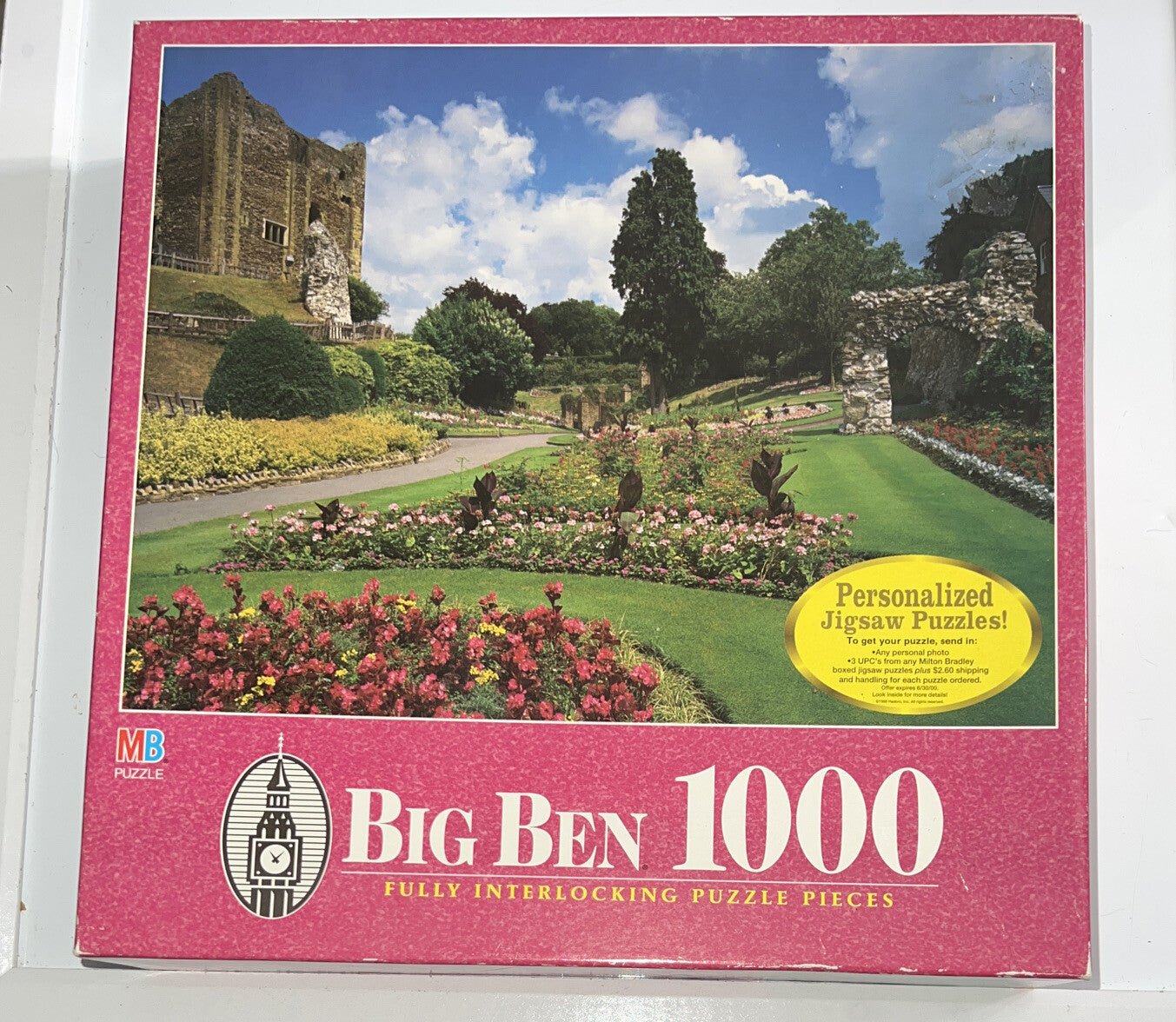 MB Big Ben Gilford Surrey England 1000 Piece Puzzle 1998 - Darktower Media