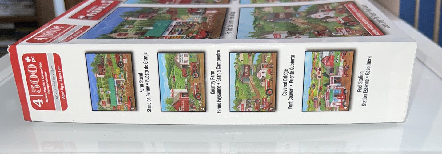 McCormick Farmall 4 x 500 Pcs Jigsaw Puzzles Farm & Tractors Anthony Kleem / NEW - Darktower Media
