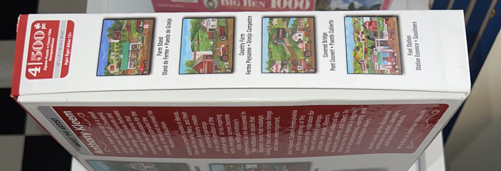 McCormick Farmall 4 x 500 Pcs Jigsaw Puzzles Farm & Tractors Anthony Kleem / NEW - Darktower Media