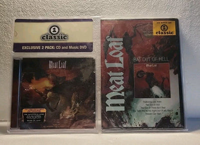 Meat Loaf- Bat Out Of Hell: DVD & Bat Out of Hell 3 CD - Excl. 2 pack! w1s1 1286