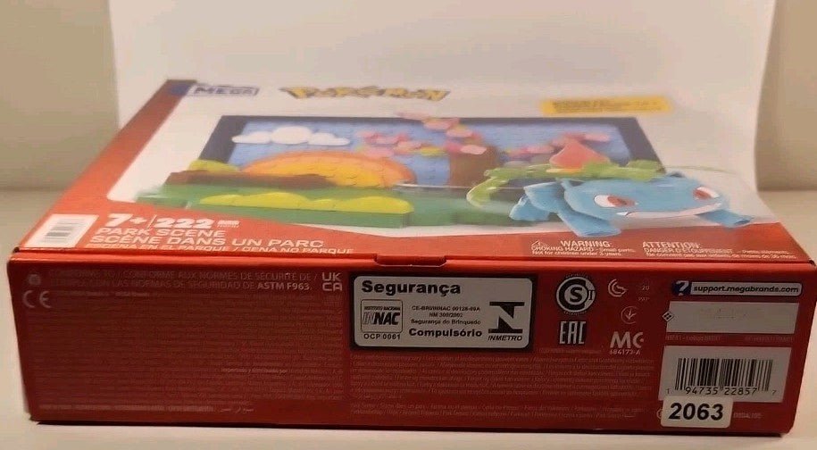 Mega Bloks Pokémon Park Scene 220 - Pc Building Toy Kit with 1 Action Figure w1s3 - Darktower Media