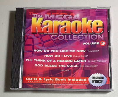 Mega Karaoke Collection Disc Volume 3 CD+G CDG Near Mint