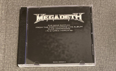 MEGADETH LIVE Limited Edition US Promo Only CD Sanctuary 5 Tracks 2002  RARE !