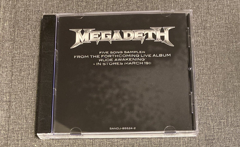 MEGADETH LIVE Limited Edition US Promo Only CD Sanctuary 5 Tracks 2002 RARE ! - Darktower Media