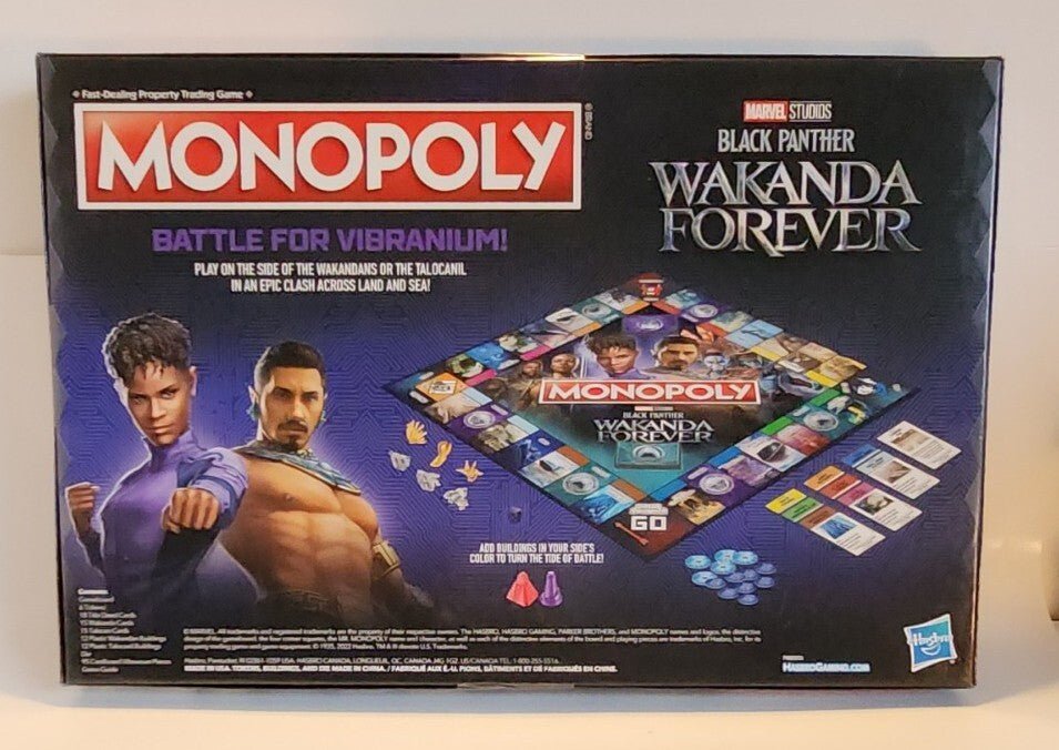 MONOPOLY: Marvel Studios' Black Panther: Wakanda Forever Edition Board Game - Darktower Media
