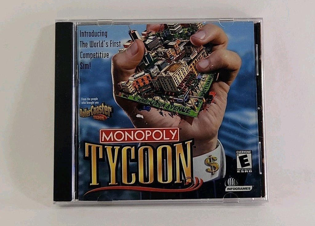 Monopoly Tycoon PC CD Rom 2001 PC Video Game w/ manual w1 4347 - Darktower Media