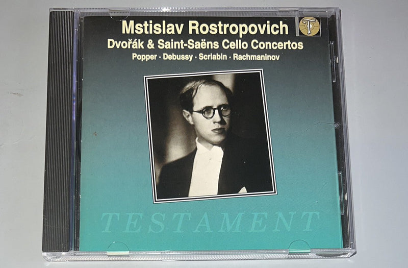 MSTISLAV ROSTROPOVICH - DVORAK & SAINT - SAENS CELLO CONCERTOS - CD Nm 1997 Uk - Darktower Media