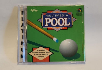 Multimedia Pool (PC, 1995) Scratch free CD-ROM Vintage for Windows 95