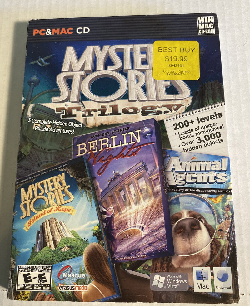 Mystery Stories Trilogy (PC Games, 2009) Windows Mac - Darktower Media